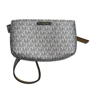 Michael Kors Silver MK Monogram Belt Bag NWT $88
